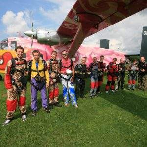Gruppenevent Tandemsprung Klatovy 24 Fallschirmspringen