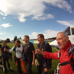 Gruppenevent Fallschirmspringen Klatovy Tandemsprung 3
