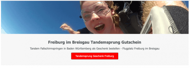 Fallschirmsprung Freiburg im Breisgau Baden Württemberg