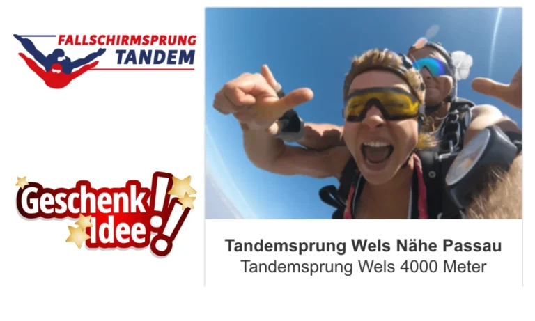 Niederbayern Tandemsprung Fallschirmspringen Bayern Geschenk Gutschein Ticket Termin Reservierung